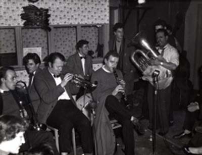 Phot of Johnny Parker with Humph's band at 100 Club